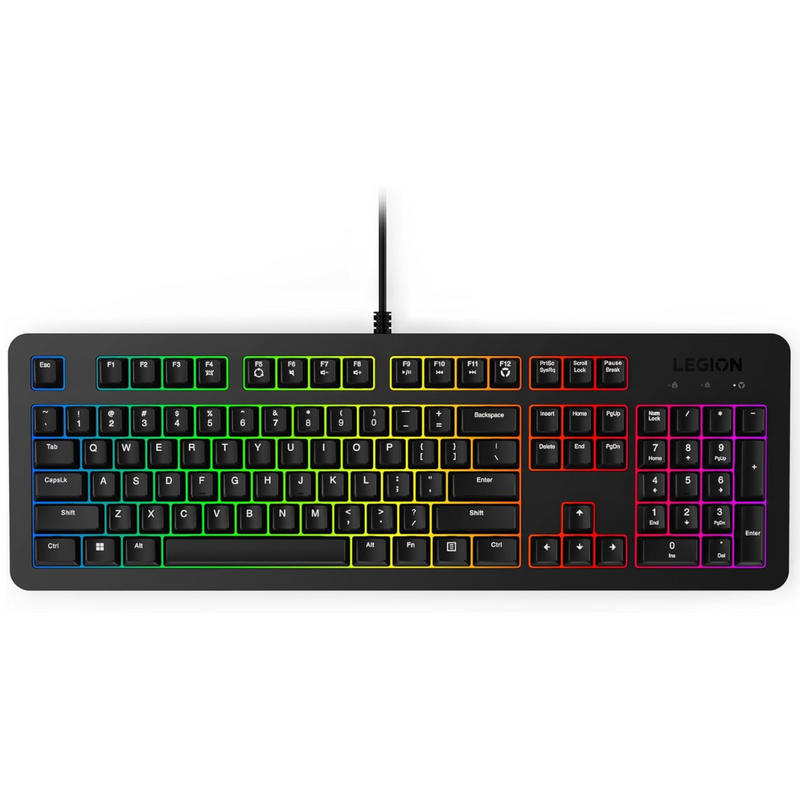 Kit teclado e Mouse Lenovo KM310 Gamer para Jogos PC LED RGB