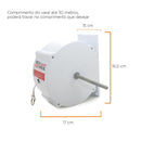 Kit de Varal de Parede Seca Fácil Trevisan 30 metros Branco