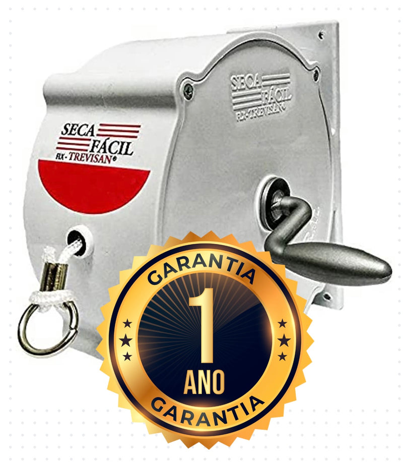 Kit de Varal de Parede Seca Fácil Trevisan 30 metros Branco